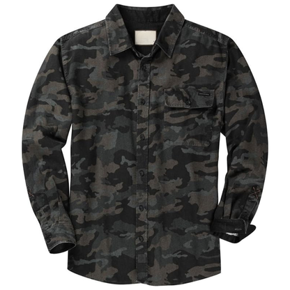 Long Sleeve And Button Down Flannel Shirt For Men