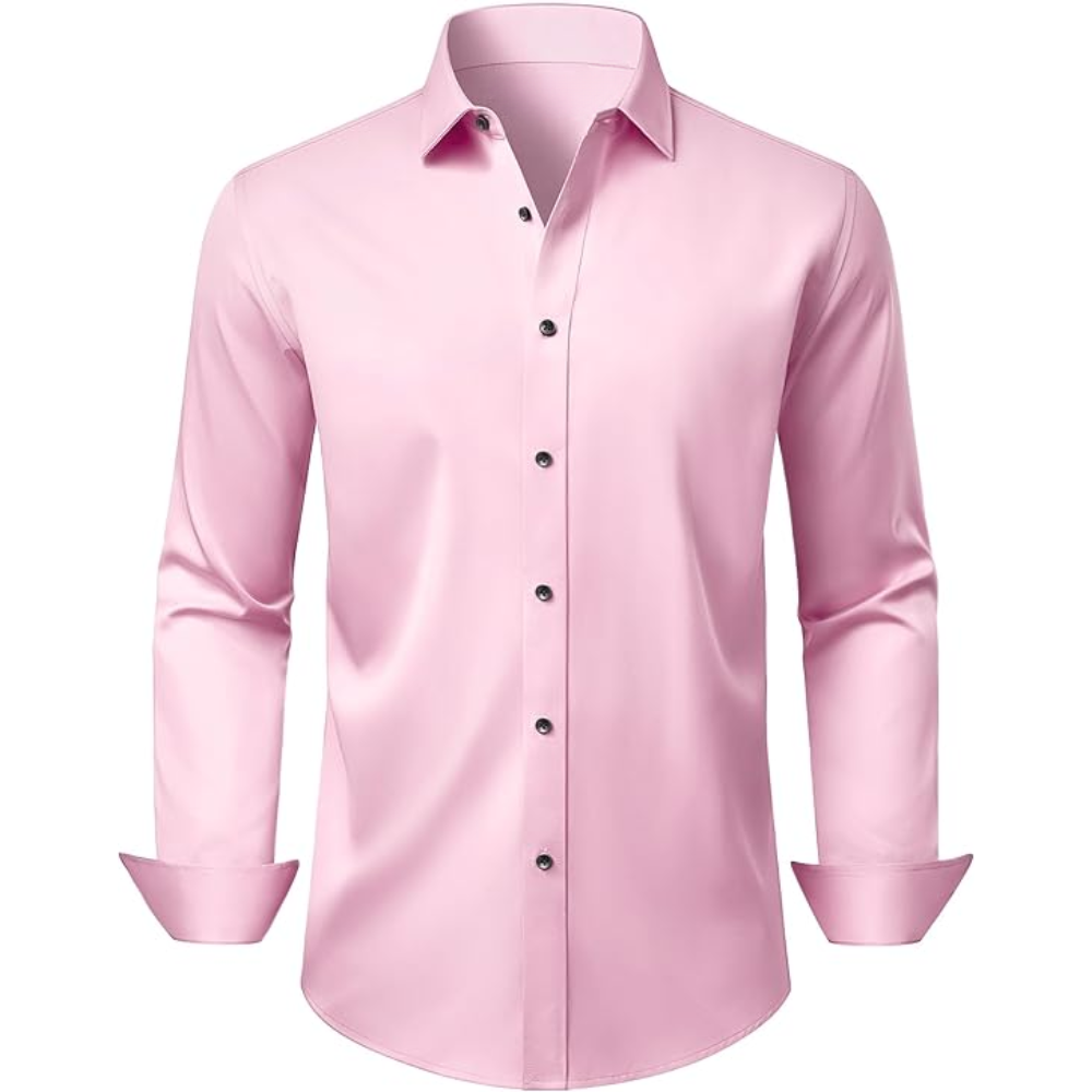 Long Sleeve And Wrinkle Free Button Down Shirt For Men
