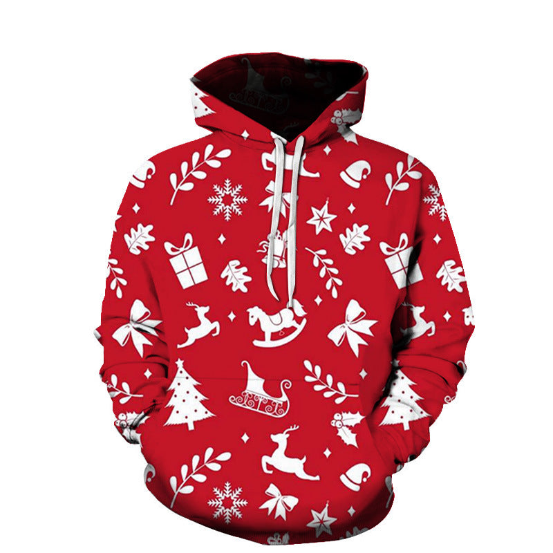 Christmas Fashion Santa 3D Printed Hoodie