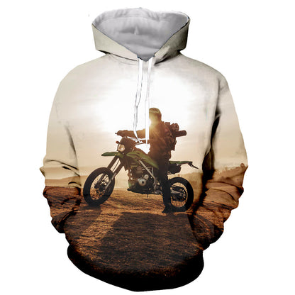 Motorrad-3D-animierte Pullover-Hoodie-Kollektion