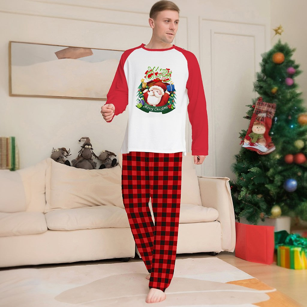 Ensemble de pyjama assorti pour la famille imprimé Père Noël Joyeux Noël