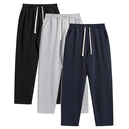 Set Of 3 Regular Fit Casual Sweatpants With Pocket Design For Men