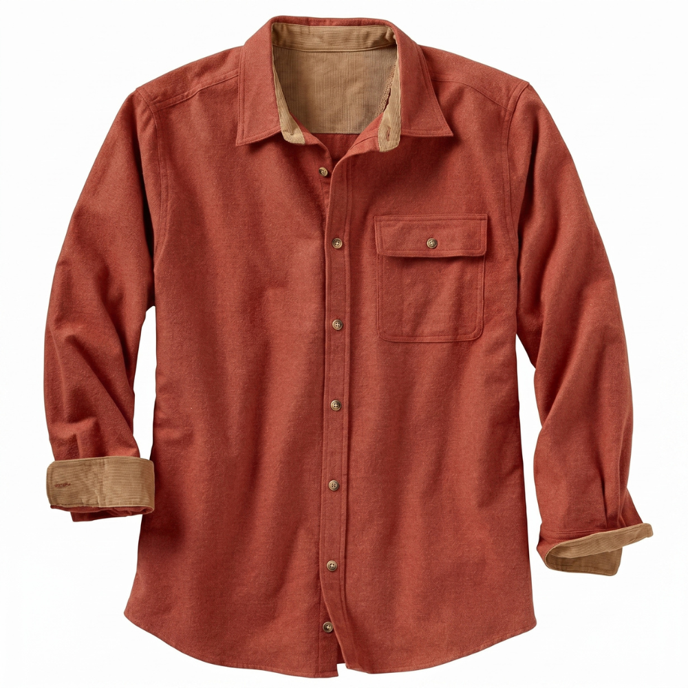 Long Sleeve And Button Down Flannel Shirt For Men