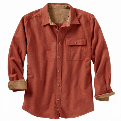 Long Sleeve And Button Down Flannel Shirt For Men