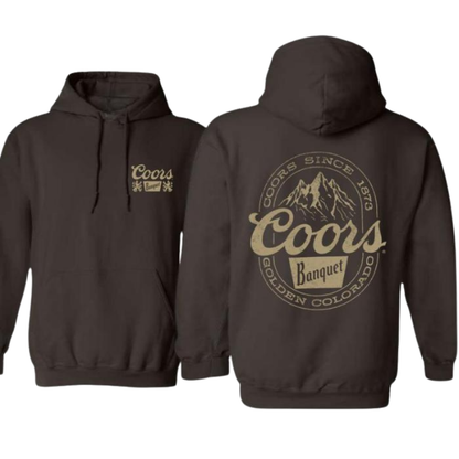 Graphic Print Hoodie With Front And Back Design