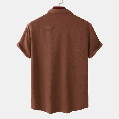 Linen Short-Sleeved Shirts Men's Shirts