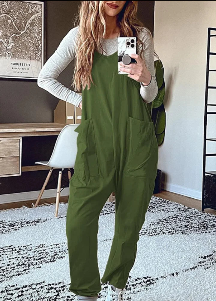 Womens Casual Leg Jumpsuit