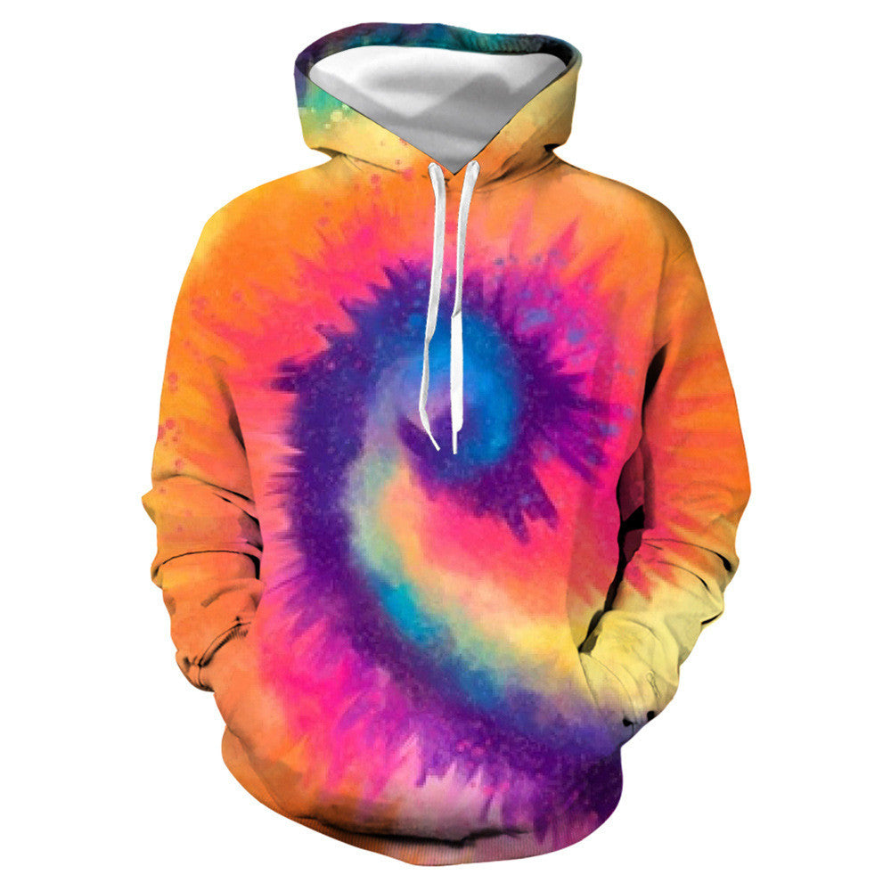 Mehrfarbige, lebendige 3D-gedruckte Hoodie-Kollektion