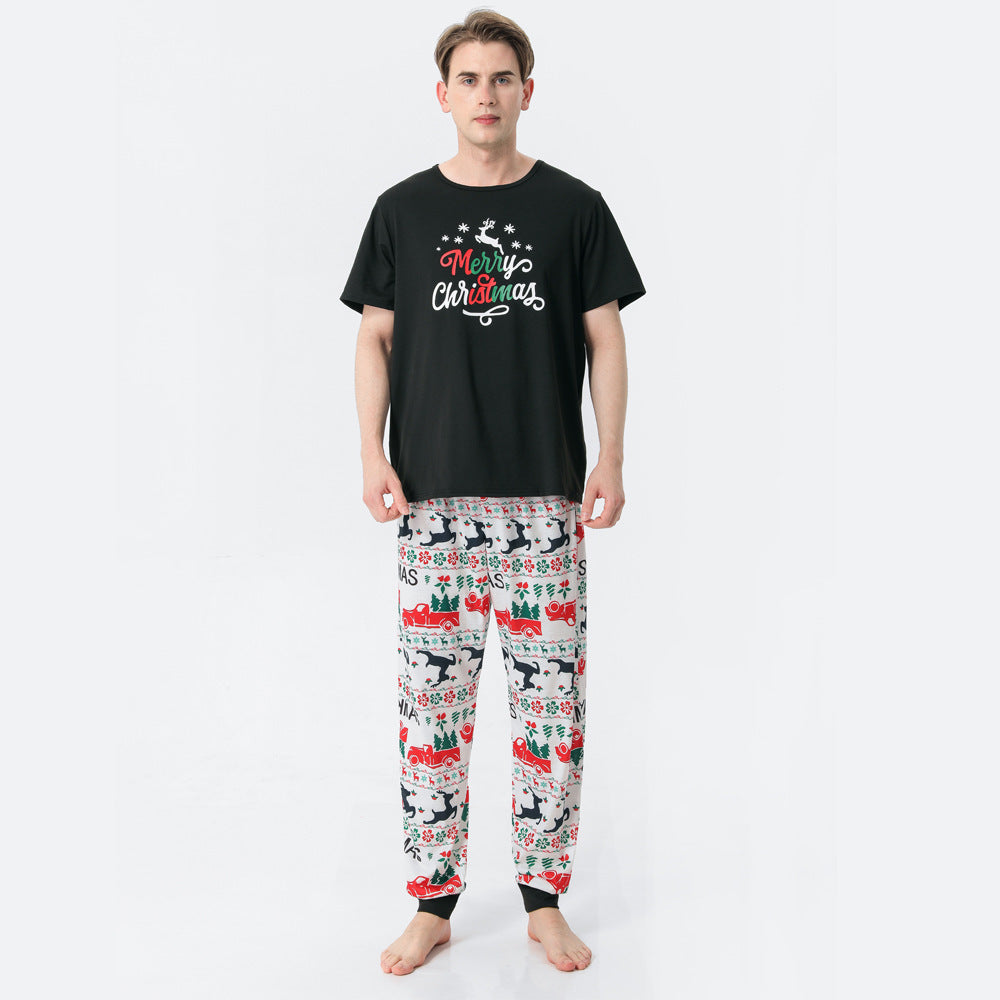 Ensemble de pyjama assorti familial imprimé joyeux Noël