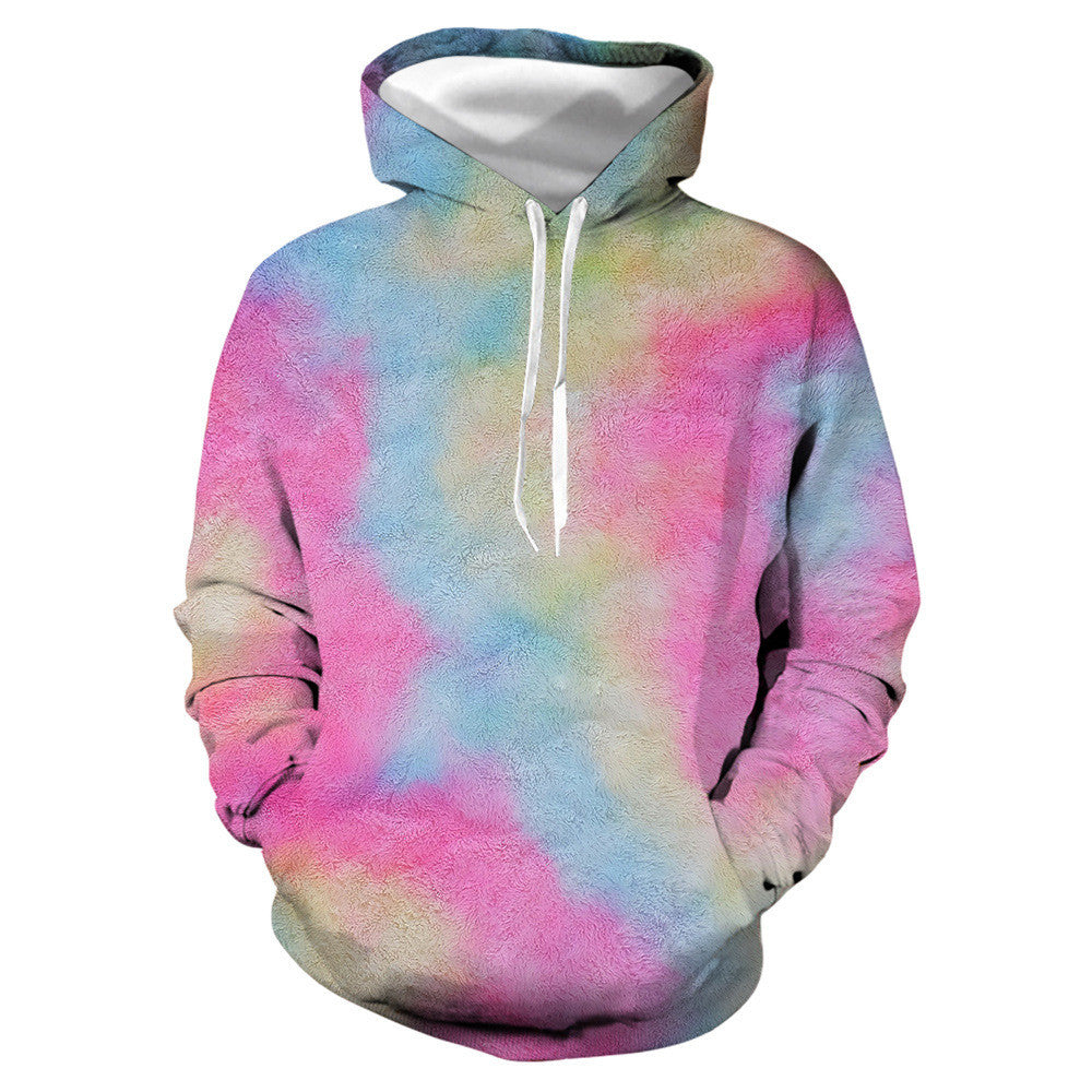 Mehrfarbige, lebendige 3D-gedruckte Hoodie-Kollektion