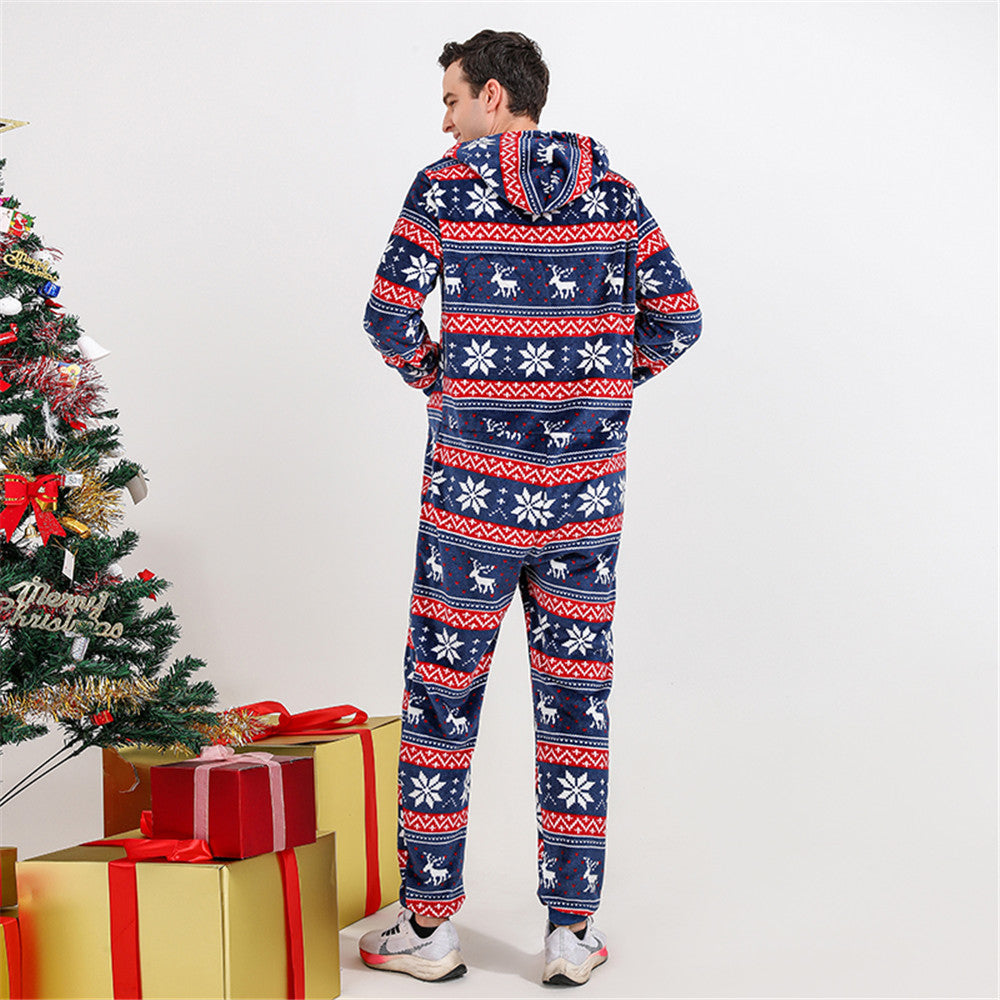 Schnee-Rentier-Weihnachts-Familien-passendes Pyjama-Set