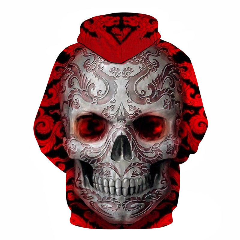 Skull Printed Stylish 3D Hoodie