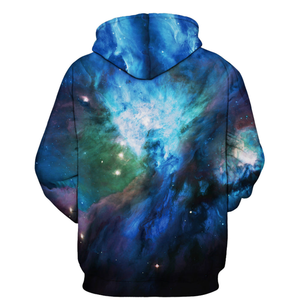 Deep Dark Galaxy Printed 3D Hoodie