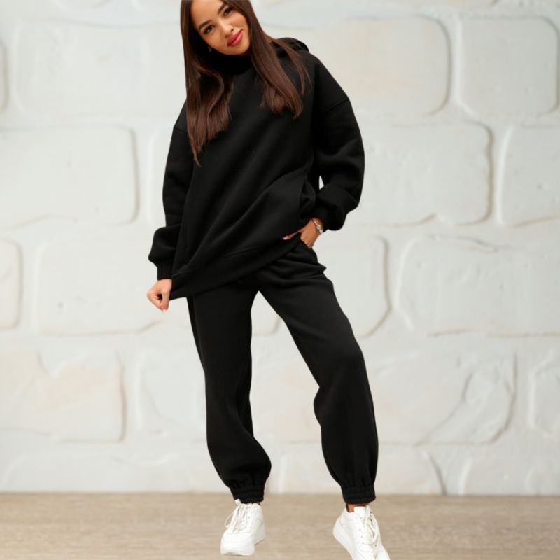 2 Pieces Hooded Sweatshirt And Pant Sets