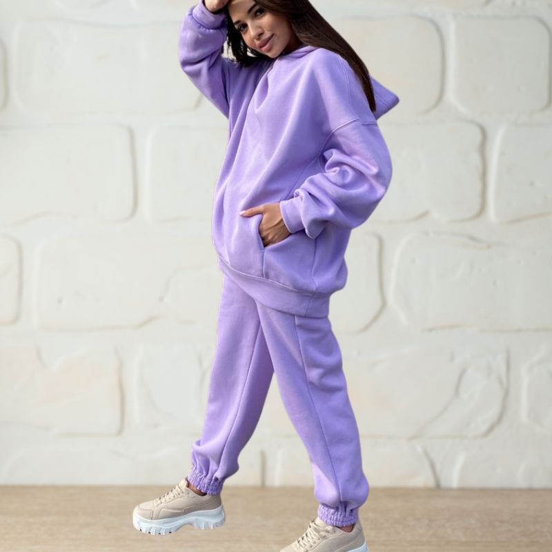 2 Pieces Hooded Sweatshirt And Pant Sets