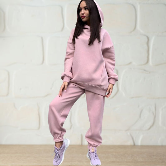 2 Pieces Hooded Sweatshirt And Pant Sets