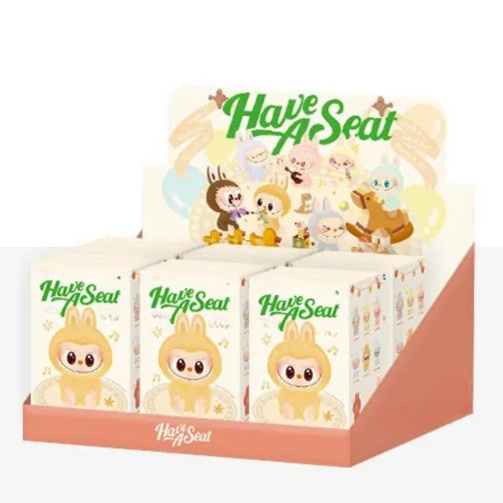 Labubu Monsters Seated Vinyl Plush Complete Set Case