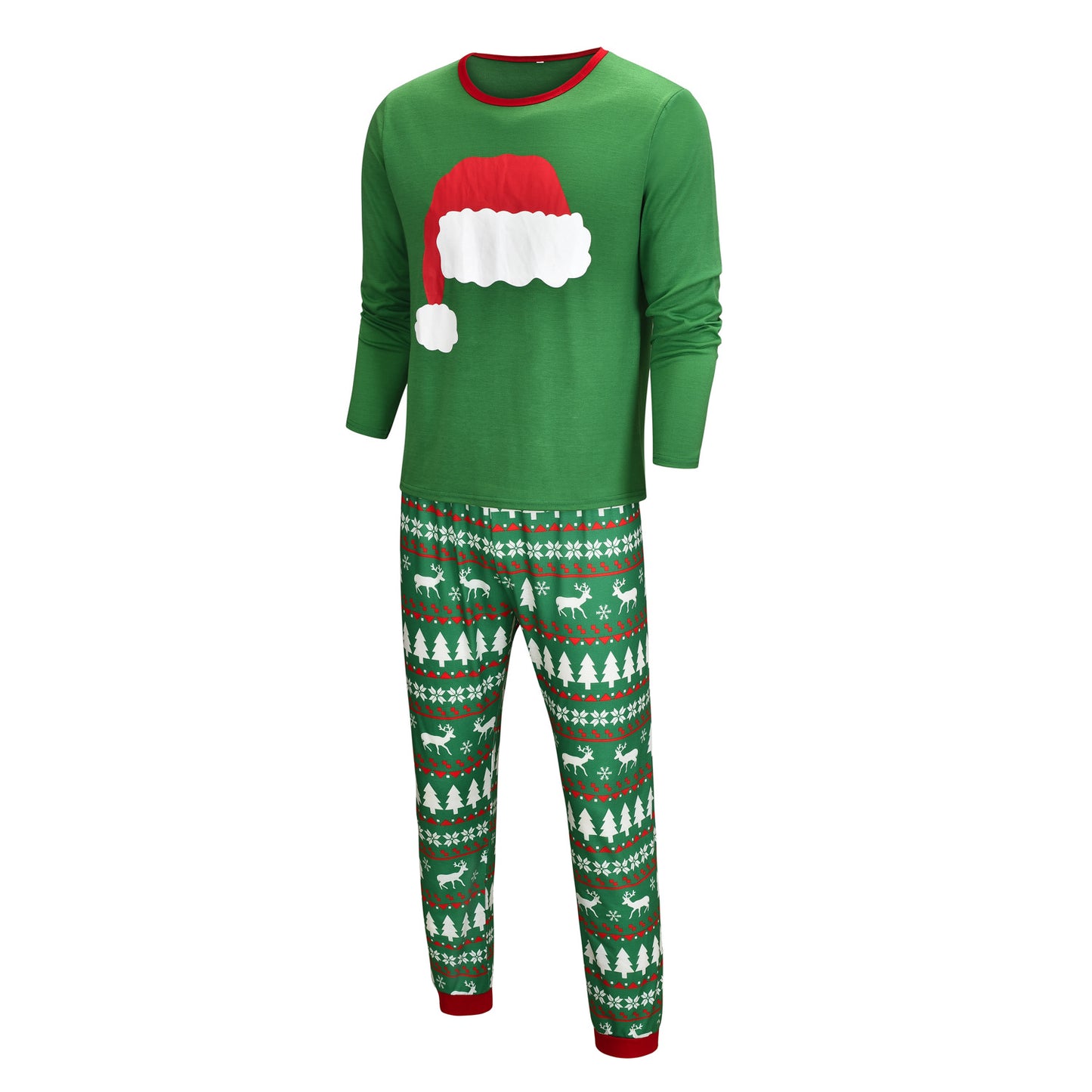 Christmas Hat Printed Family Matching Pajama Set