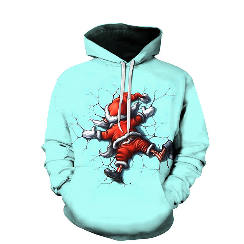 Bedruckte 3D-Hoodie-Kollektion mit Weihnachtsmotiv