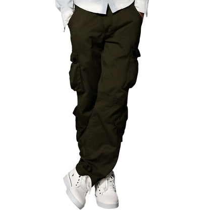 Cargo Pants With Multiple Pockets And Regular Fit For Men