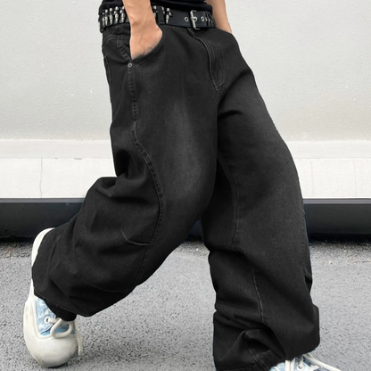 Wide Fit Baggy Denim Pants For Men