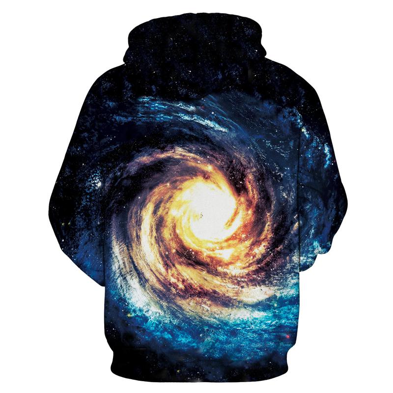 Spiral Galaxy 3D-gedruckter lässiger Kapuzenpullover