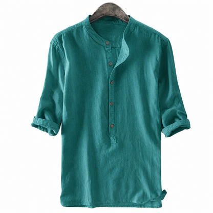 Classic Casual Buttons Henley Shirt