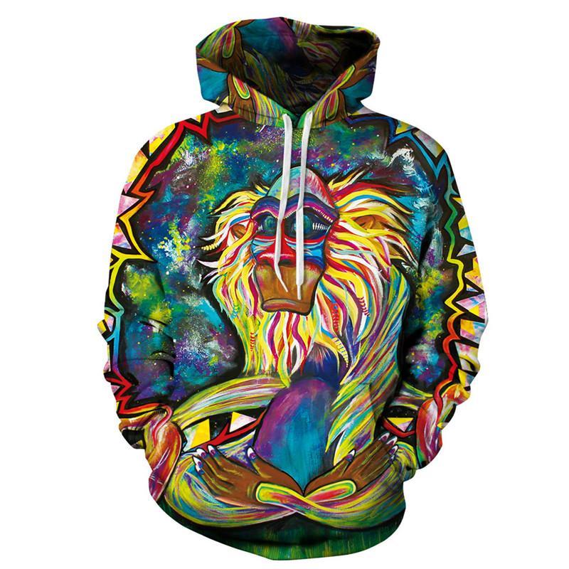 Rafiki Monkey Lion King 3D Hoodie