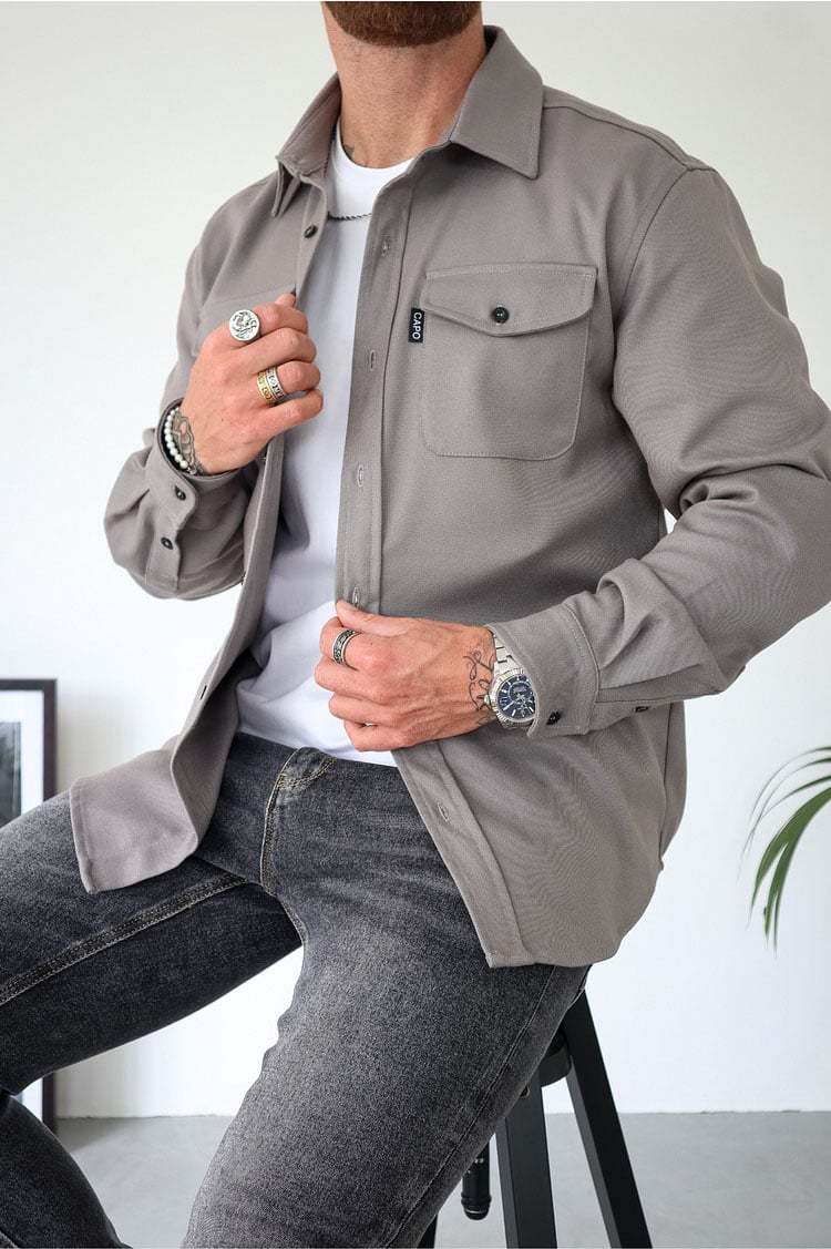 Veste chemise boutonnée