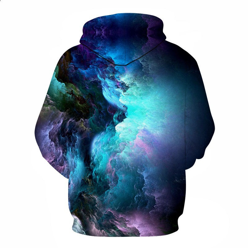 Fog Effect Printed 3D Hoodie