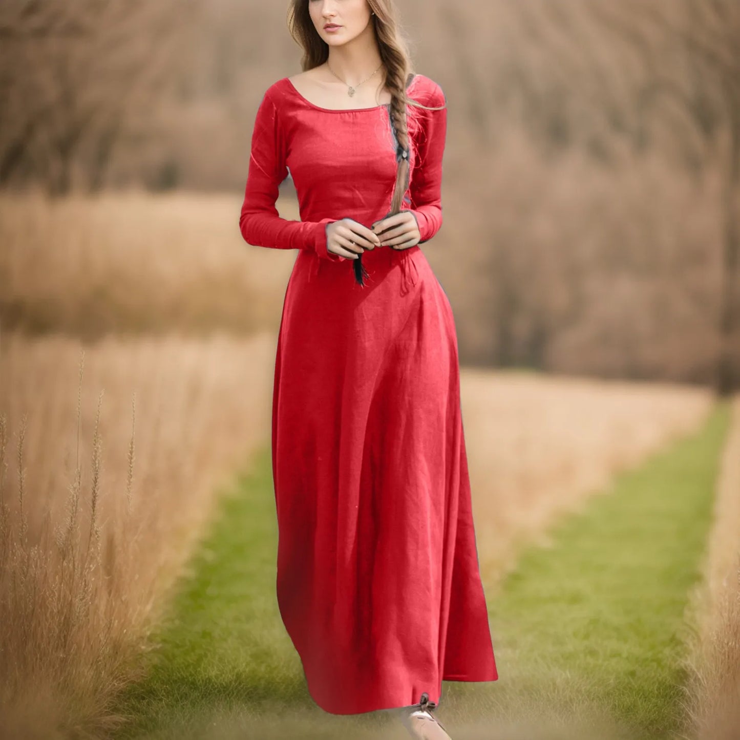 Mittelalterliches Fantasy Maxikleid