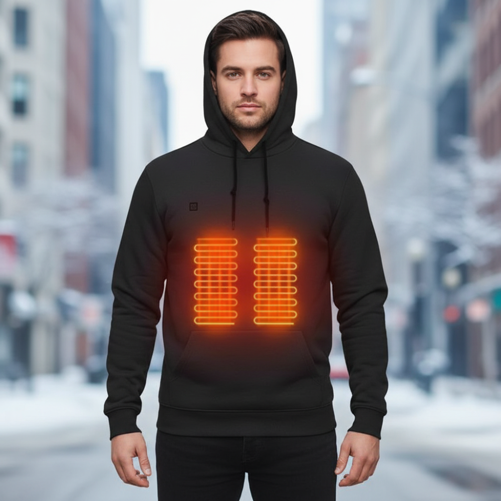 Heated Hoodie - Cozy Thermal Wear for Outdoor Comfort