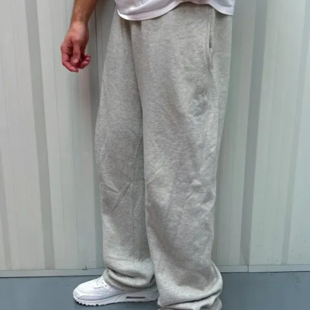 Straight Dual Stripe Fleece Pants For Everyday Wear