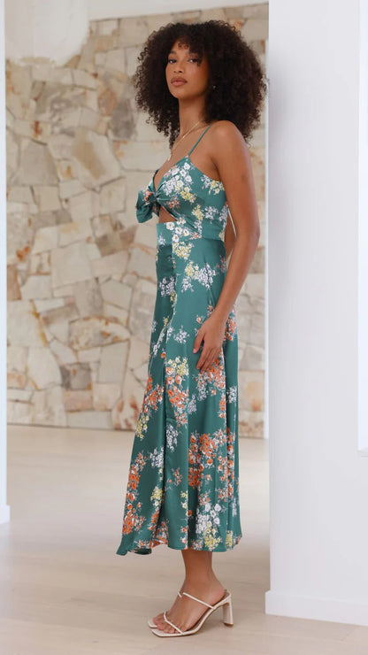 Robe mi-longue fleurie Dreamers