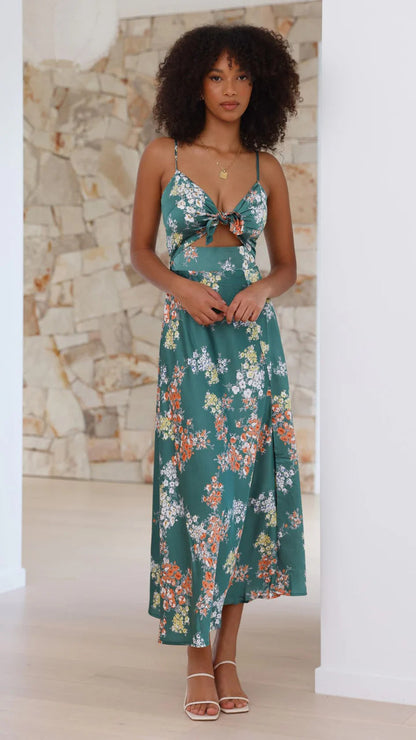 Robe mi-longue fleurie Dreamers
