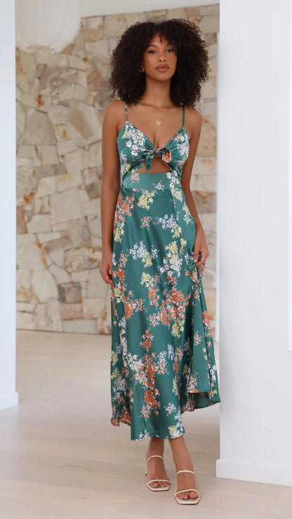 Robe mi-longue fleurie Dreamers