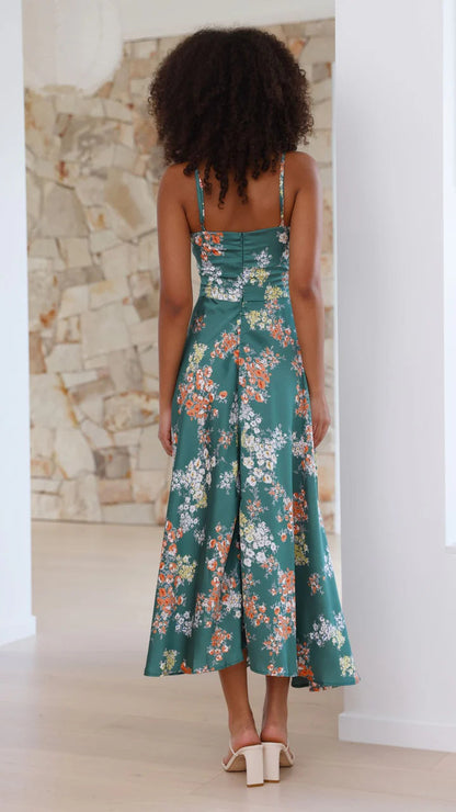 Robe mi-longue fleurie Dreamers