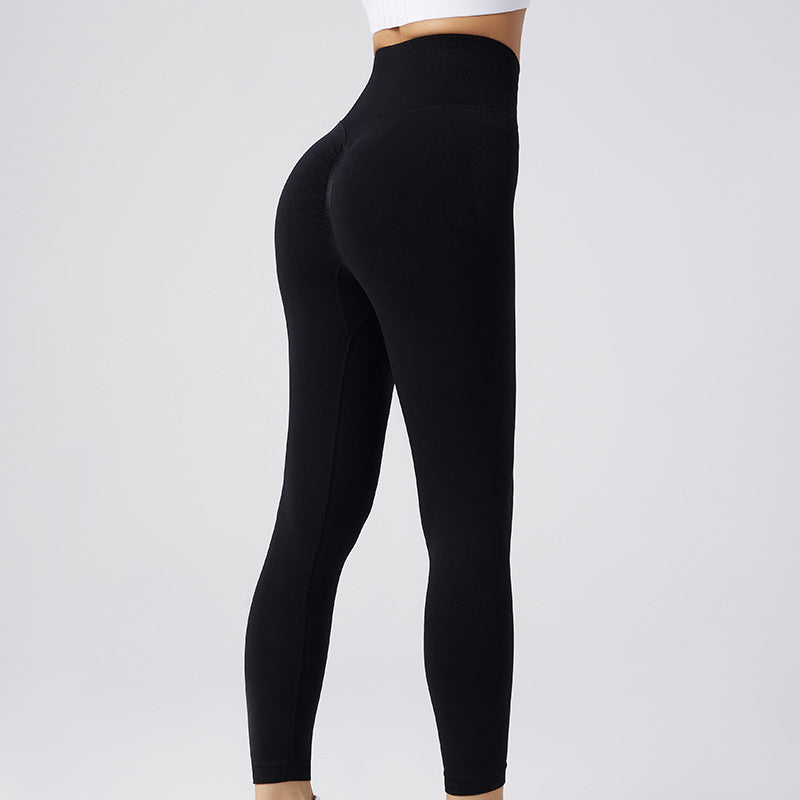 Nahtlose, sportliche, schlichte Leggings