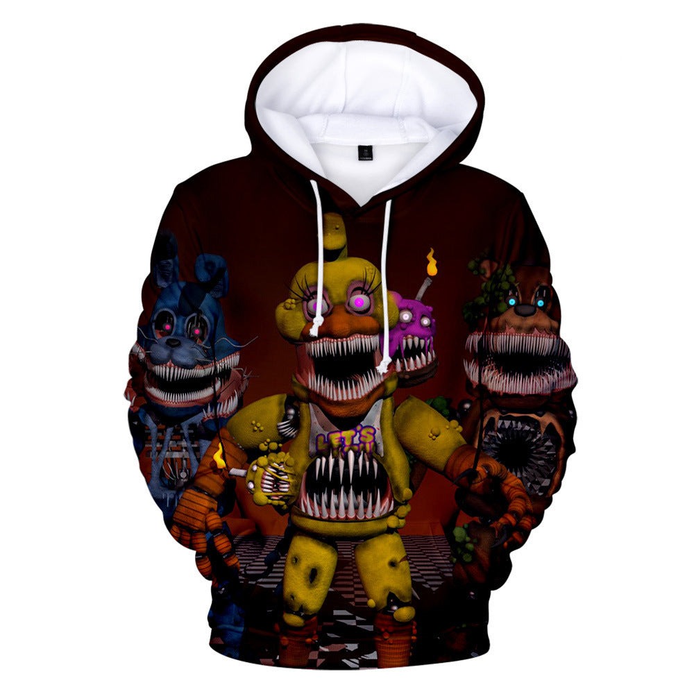 Vibrant Cartoon Digital Printed 3D Hoodie