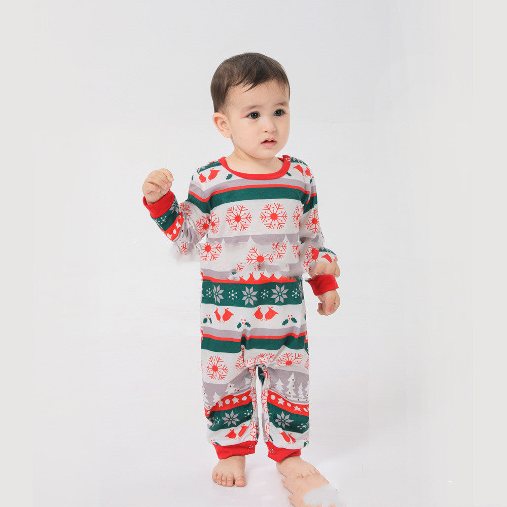 Baby-Rentier-bedrucktes, weihnachtliches, passendes Pyjama-Set für die ganze Familie