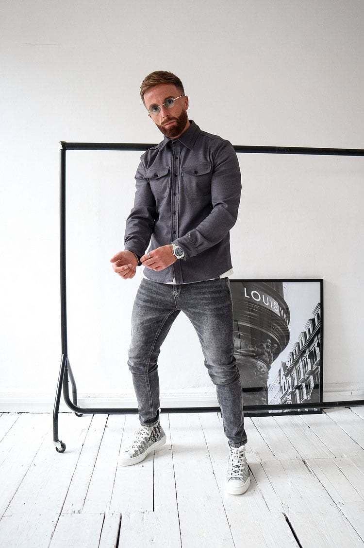 Veste chemise boutonnée