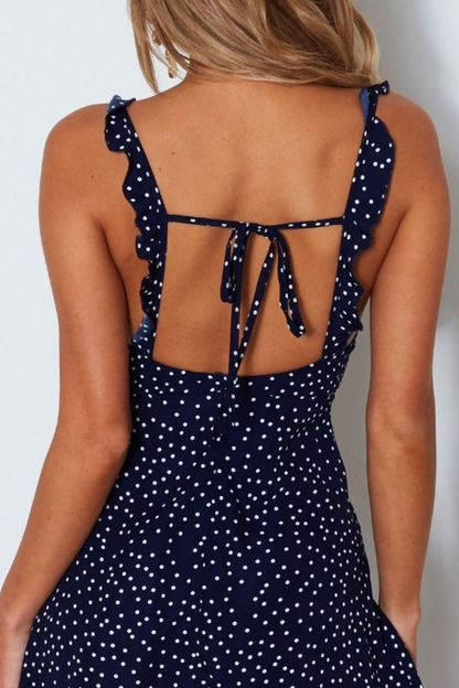 Polka Dot Summer Beach Dress For Women
