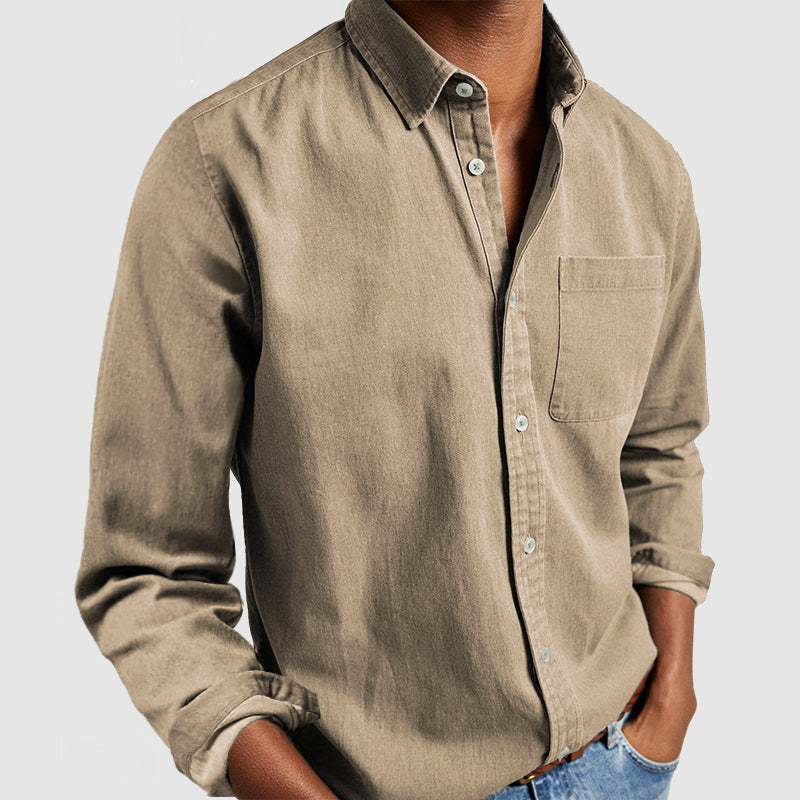 Classic Long Sleeve Button Up Shirt
