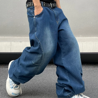 Wide Fit Baggy Denim Pants For Men