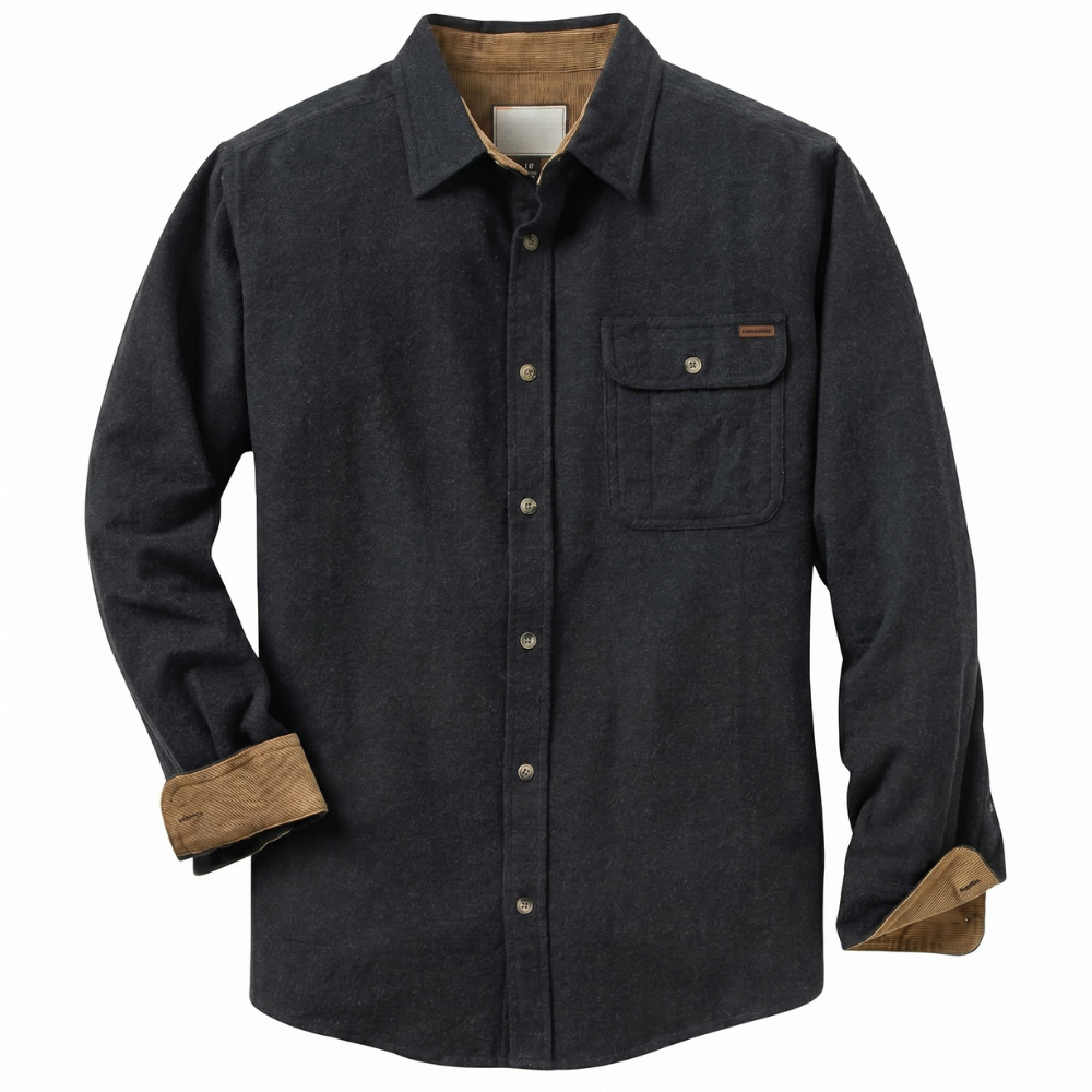 Long Sleeve And Button Down Flannel Shirt For Men