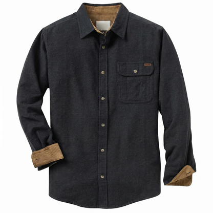 Long Sleeve And Button Down Flannel Shirt For Men