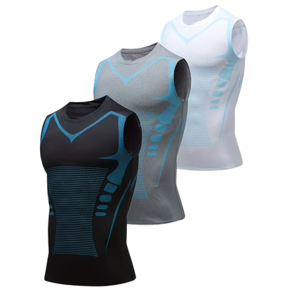 Pack Of 3 Athletic Compression Tank Tops For Sports Training For Men