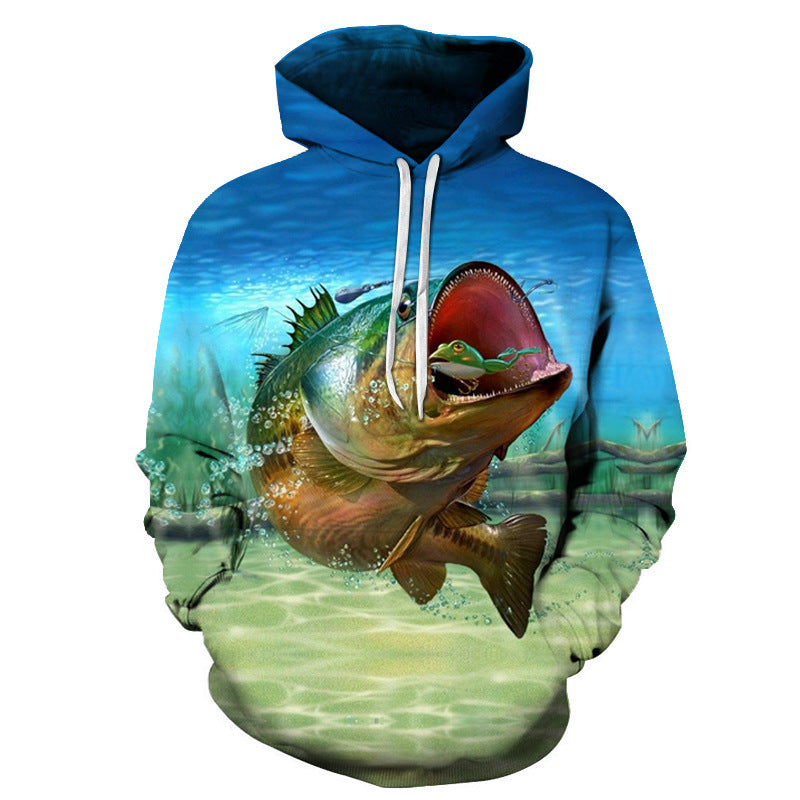 Classic Fish Themed Digital Printed Hoodie Collection