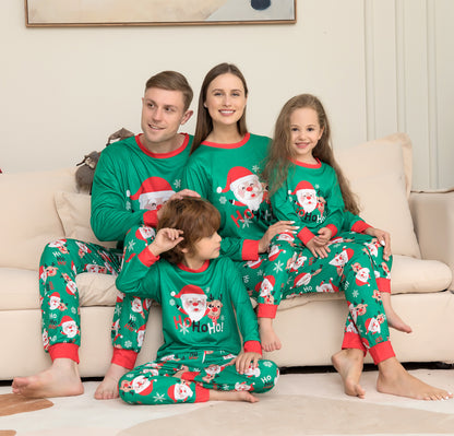 Ho Ho Ho Santa Christmas Family Matching Pajamas Set