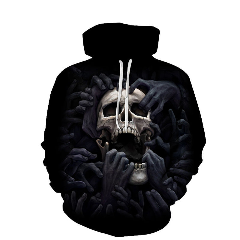 Collection de sweats à capuche classiques et élégants imprimés en 3D Skull